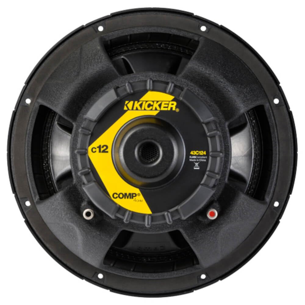 Amazon.com: Kicker 43C124 Classic 12 inch Comp 4 Ohm SVC Subwoofer